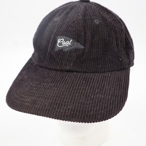 Coal Corduroy Baseball Cap Mens OS‎ Dark Brown Pennant Logo Strapback Dad Hat